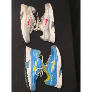Nike Air Initiator Running Shoes Women's Size 6.5 Silver Pink Yellow LOT OF‎ 2